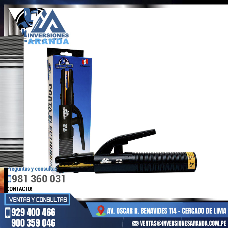 PORTA-ELECTRODO-WP-300-AMP.jpg PORTA ELECTRODO WPF 300 AMP - Imagen 1