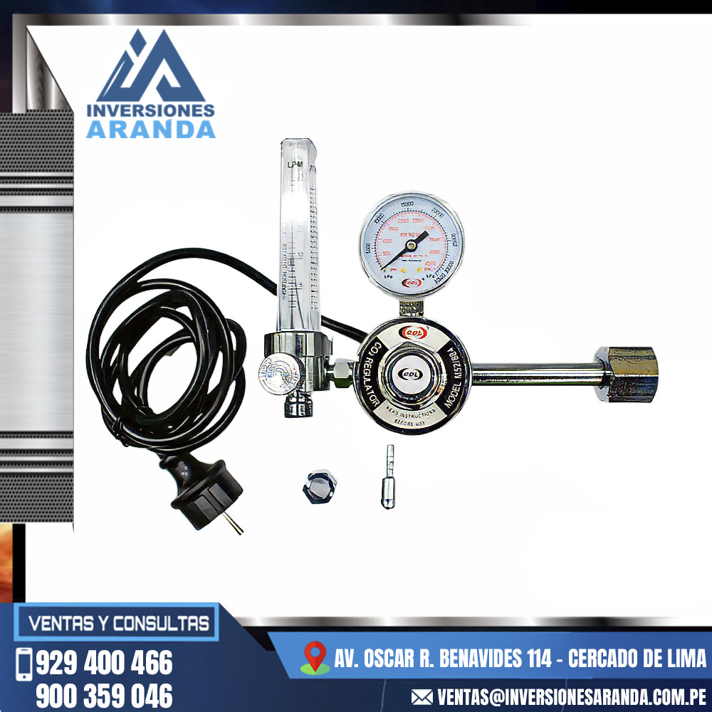 REGULADOR-PARA-CO2-CON-CALENTADOR-MARCA-CDL-.jpg REGULADOR PARA CO2 CON CALENTADOR MARCA CDL - Imagen 1