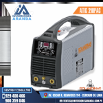 SOLDADORA MONOFÁSICA PARA TIG  ATIG210PAC - SOLANDINAS