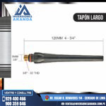 TAPÓN LARGO PARA CABEZAL TIG