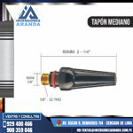 TAPÓN MEDIANO PARA CABEZAL TIG