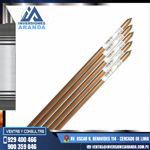 VARILLA DE COBRE ELECTROLÍTICO 3/4" x 2.4 MTS